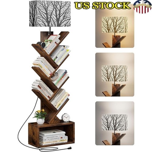 Libreria verticale con - , lampada